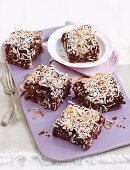 Laktosefreie Bananen-Kokos-Brownies