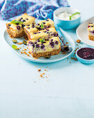 Blueberry cheesecake bars