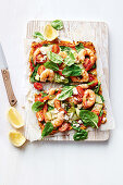Pumpkin and chickpea pizza