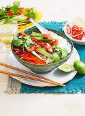 Vietnamese-Style Chicken salad with Noodles
