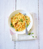Vegetable risotto alle Milanese (low carb)
