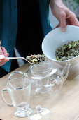 Brewing hops tea (for the menopause)
