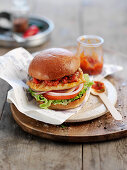 Chilli chicken burger