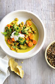 Chickpea, vegetable and coconut curry