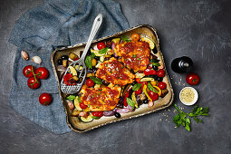Fish with Provencal vegetables