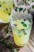 Lemonade with thyme