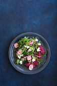 Linsen-Graupen-Salat mit Gemüse