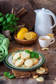 Lemon basil cookies