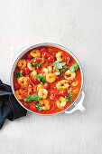 Quick prawn tagine with preserved lemon couscous