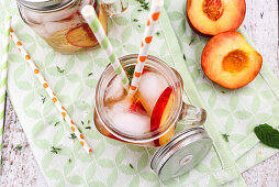 peach iced tea