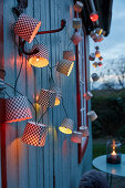 DIY fairy lights made from paper baking cases