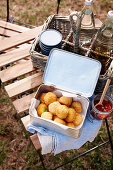 Arancini (Frittierte gefüllte Reisbällchen)