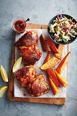 Sticky barbecue chicken cutlets