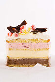 Neapolitan ice-cream cake