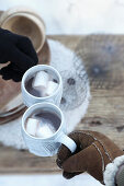 Hot chocolate with marshmallows