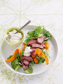 Tahini lamb salad