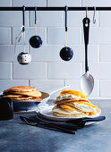 Mango and coconut pancakes