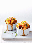 Pork and miso pot pies with wombok mash