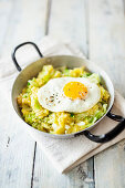 Bubble and Squeak in a pan