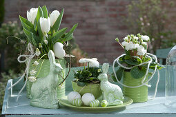 White-green Easter arrangement