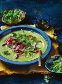Green pea and ham hock soup
