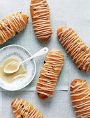 Caramel Choc Chip and Nut Buns