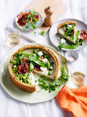 Prosciutto and Pea Tart