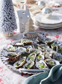 Oysters with sparkling Chardonnay jelly