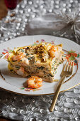 Lasagne mit Garnelen und Artischocken