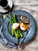 Soft Boiled Eggs with Asparagus Soldiers