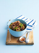 Stir-Fried Rice with Sweet Beef