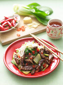 Stir-Fried Beef Teriyaki with Pak Choy