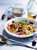 Chickpea, Barley, Orange and Cherry Salad