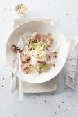 Marinated fennel and trout salad
