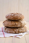 Stacked wholegrain bread