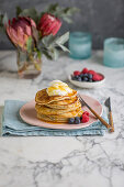 Pancakes with berries