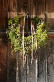 Wildflower garland of lady's bedstraw