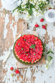 Strawberry jelly pie