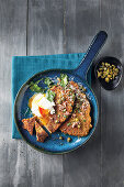 Holstein schnitzel with oat crumb