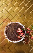 Triple chocolate tart