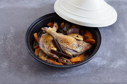 Duck tagine with sweet potatoes