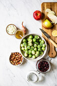 Brussels Sprout Salad ingredients
