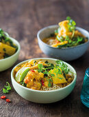 Cauliflower and tomato coconut curry