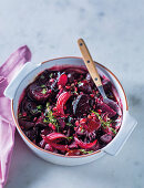 Roasted baby beetroots with balsamic