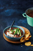 Mexican-style chicken and black beans