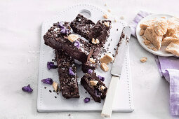 Violet Honeycomb truffle slice