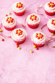 Easy vanilla flower cupcakes