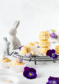 Mini passion fruit and poppyseed Bundt cakes