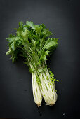 Rapini on a black surface