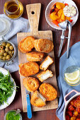 Mozzarella in Carrozza (Ausgebackenes Käsebrot, Italien)